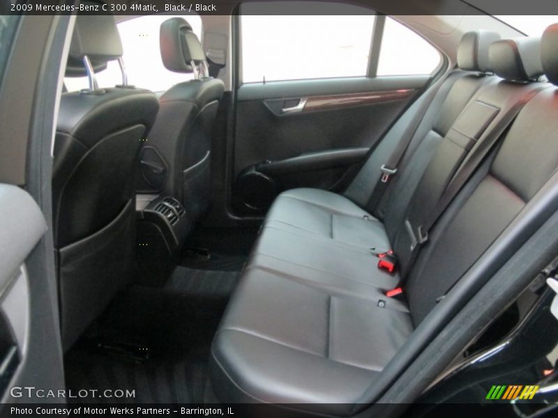 Black / Black 2009 Mercedes-Benz C 300 4Matic
