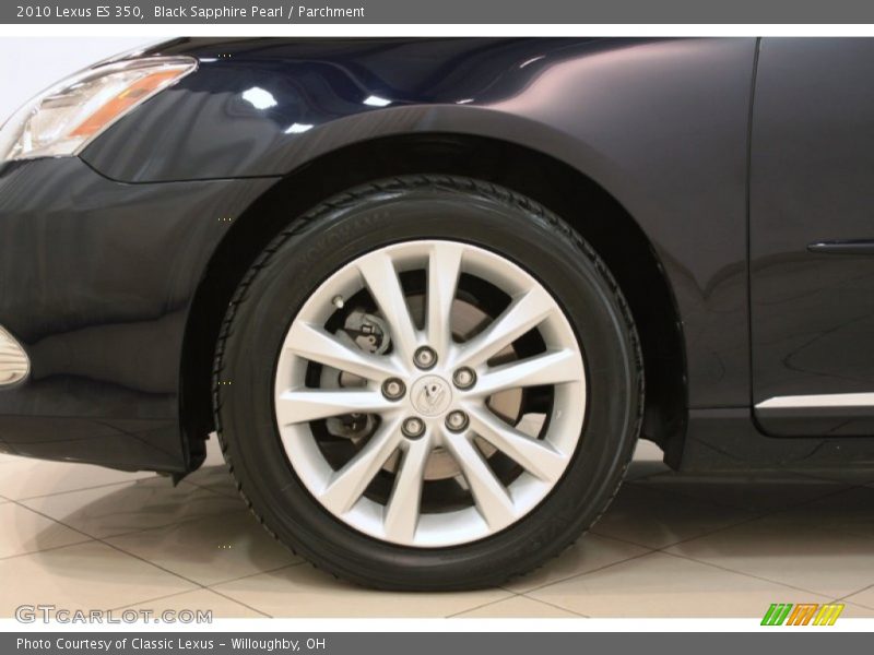 Black Sapphire Pearl / Parchment 2010 Lexus ES 350