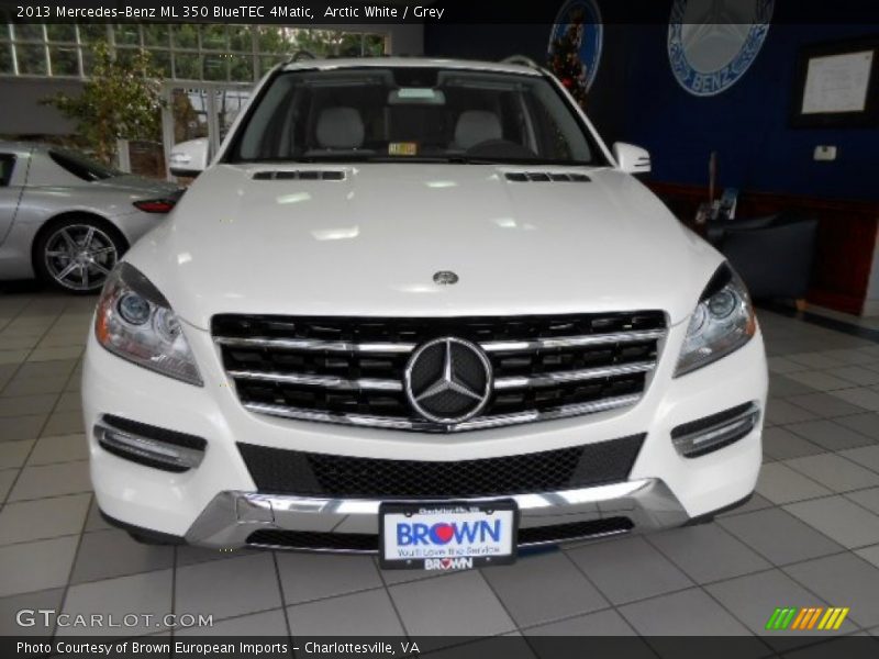 Arctic White / Grey 2013 Mercedes-Benz ML 350 BlueTEC 4Matic