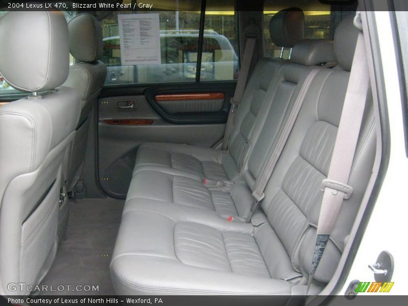 Blizzard White Pearl / Gray 2004 Lexus LX 470