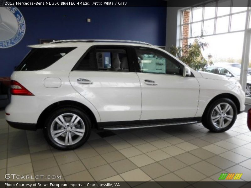 Arctic White / Grey 2013 Mercedes-Benz ML 350 BlueTEC 4Matic