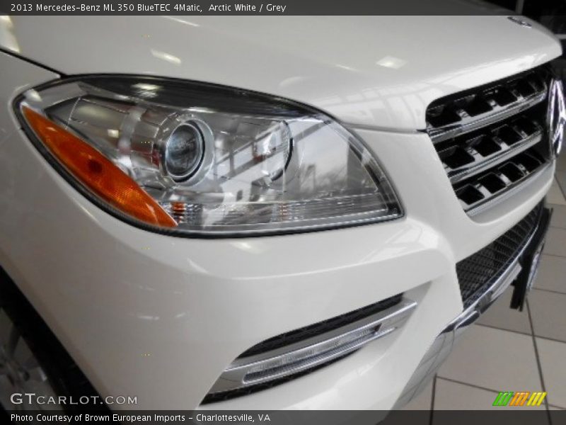 Arctic White / Grey 2013 Mercedes-Benz ML 350 BlueTEC 4Matic