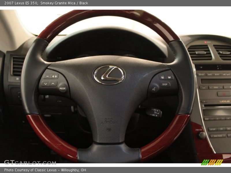 Smokey Granite Mica / Black 2007 Lexus ES 350