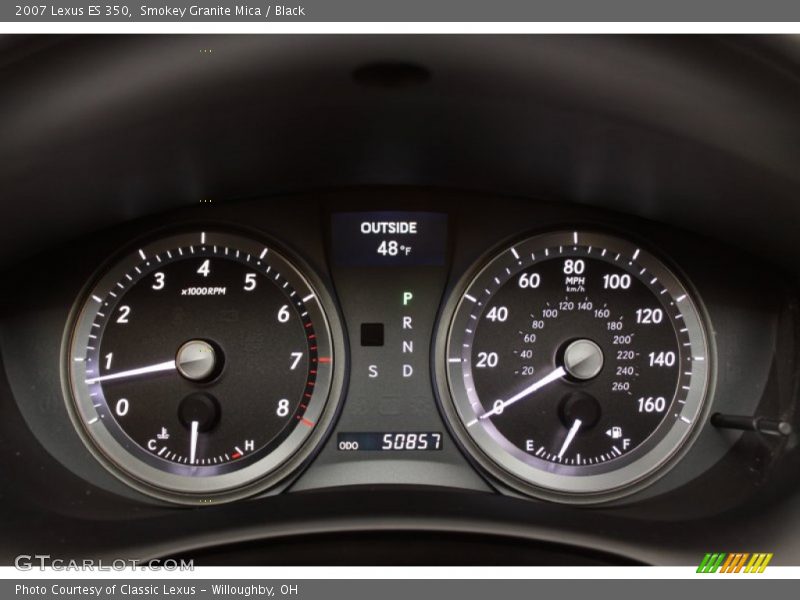 Smokey Granite Mica / Black 2007 Lexus ES 350