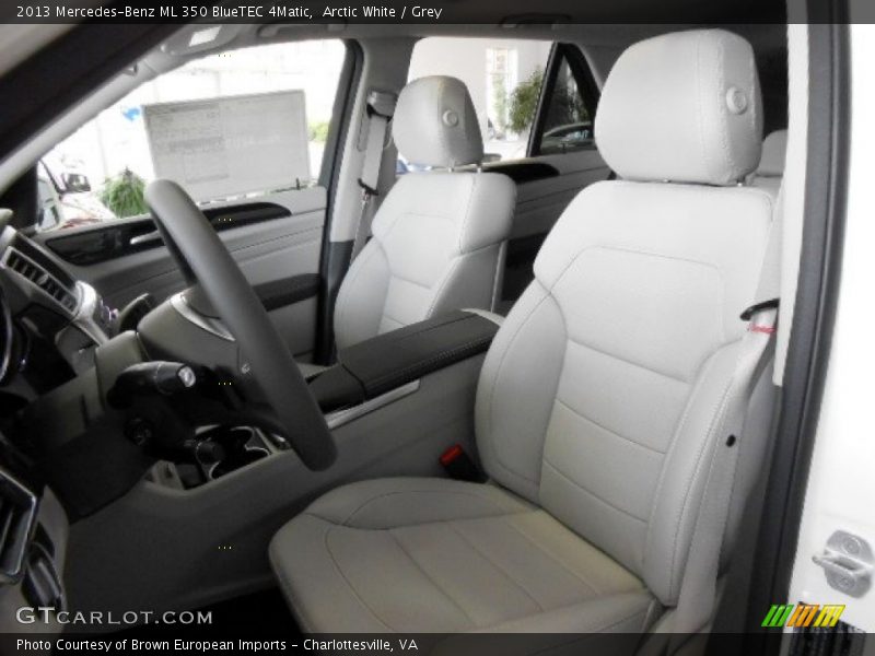 Arctic White / Grey 2013 Mercedes-Benz ML 350 BlueTEC 4Matic
