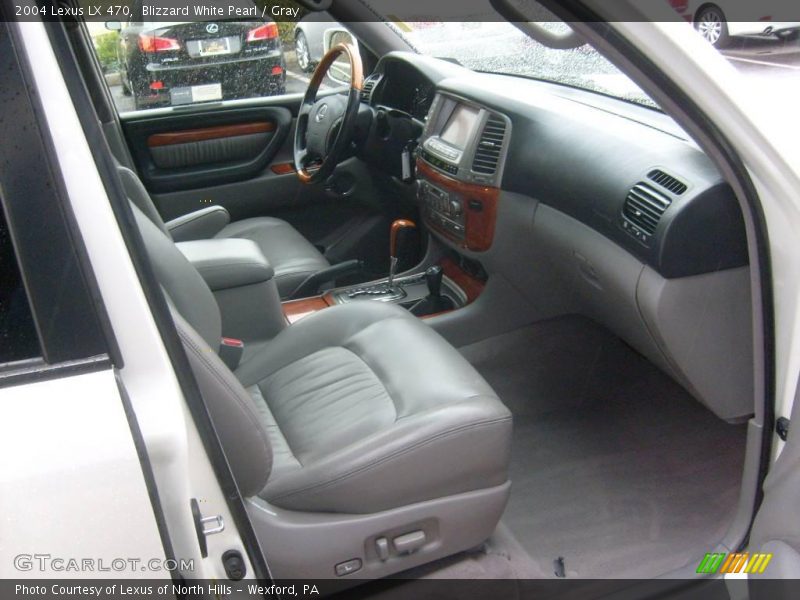 Blizzard White Pearl / Gray 2004 Lexus LX 470