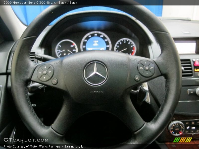 Black / Black 2009 Mercedes-Benz C 300 4Matic