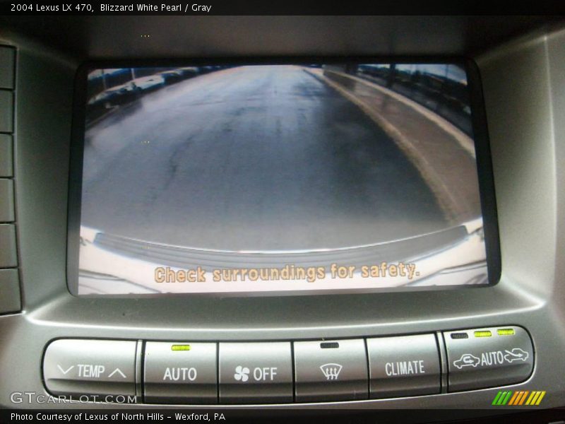 Blizzard White Pearl / Gray 2004 Lexus LX 470