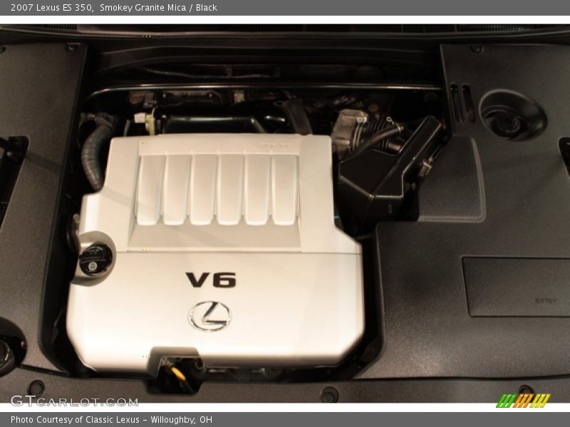 Smokey Granite Mica / Black 2007 Lexus ES 350