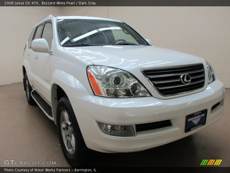 Blizzard White Pearl / Dark Gray 2008 Lexus GX 470