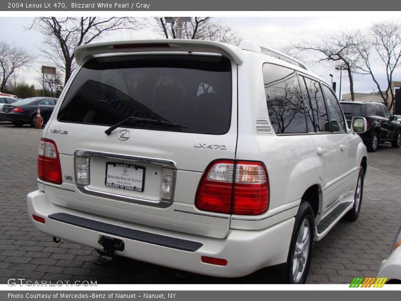 Blizzard White Pearl / Gray 2004 Lexus LX 470