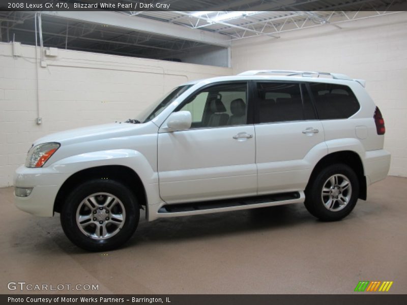 Blizzard White Pearl / Dark Gray 2008 Lexus GX 470