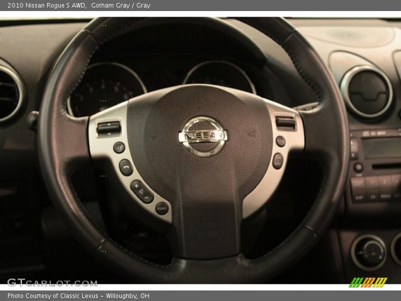 Gotham Gray / Gray 2010 Nissan Rogue S AWD