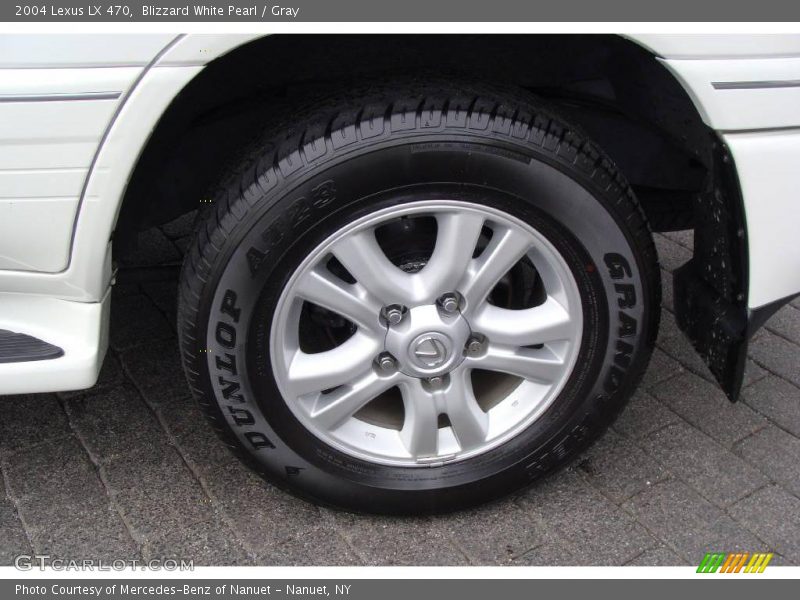 Blizzard White Pearl / Gray 2004 Lexus LX 470