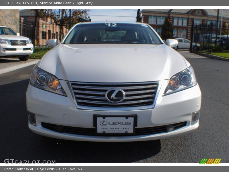 Starfire White Pearl / Light Gray 2012 Lexus ES 350