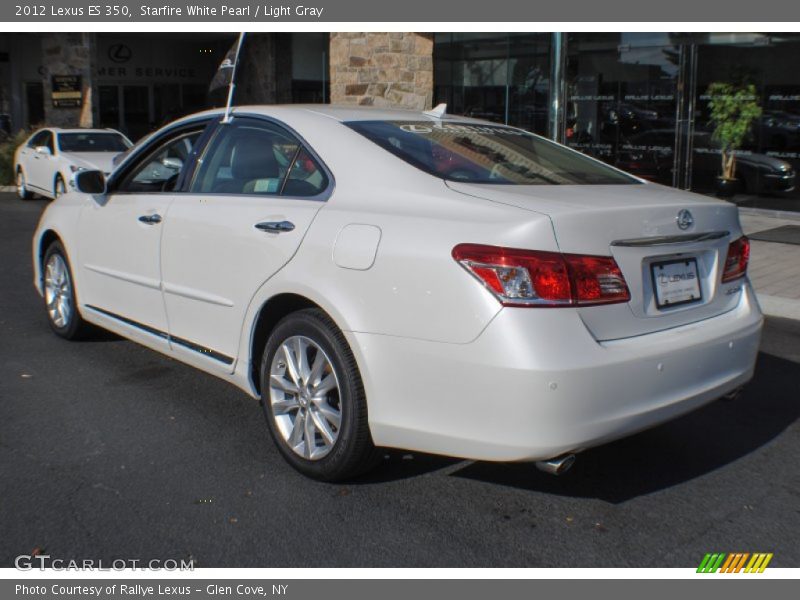 Starfire White Pearl / Light Gray 2012 Lexus ES 350