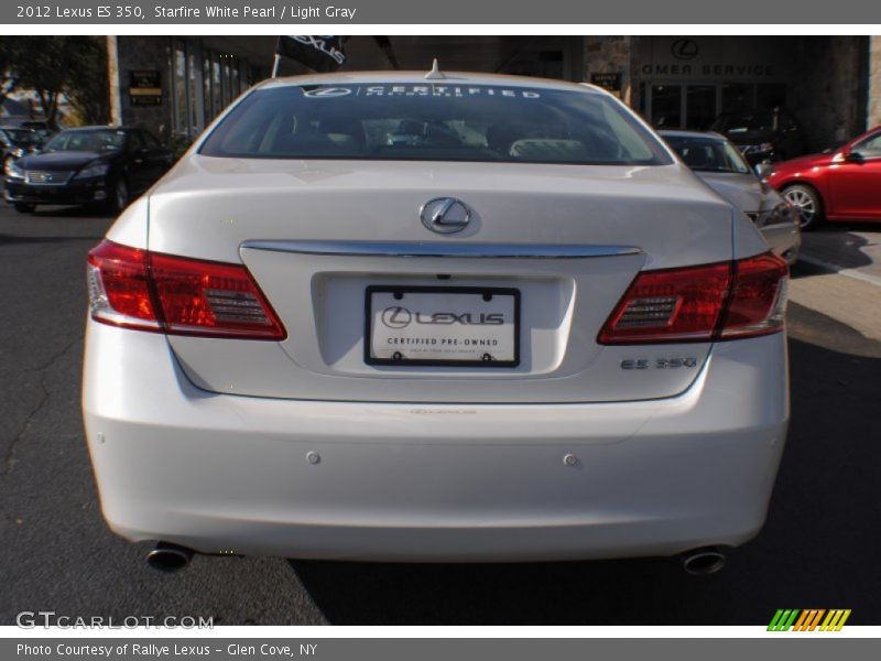 Starfire White Pearl / Light Gray 2012 Lexus ES 350