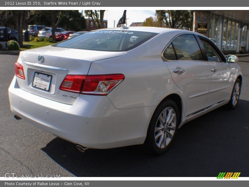 Starfire White Pearl / Light Gray 2012 Lexus ES 350
