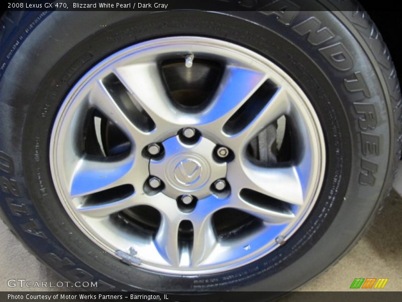 Blizzard White Pearl / Dark Gray 2008 Lexus GX 470