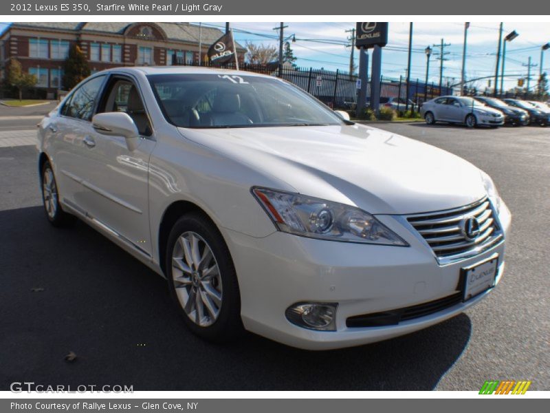 Starfire White Pearl / Light Gray 2012 Lexus ES 350