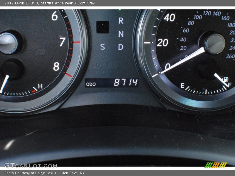Starfire White Pearl / Light Gray 2012 Lexus ES 350