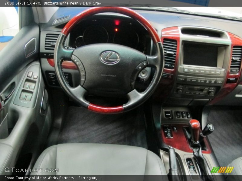 Blizzard White Pearl / Dark Gray 2008 Lexus GX 470