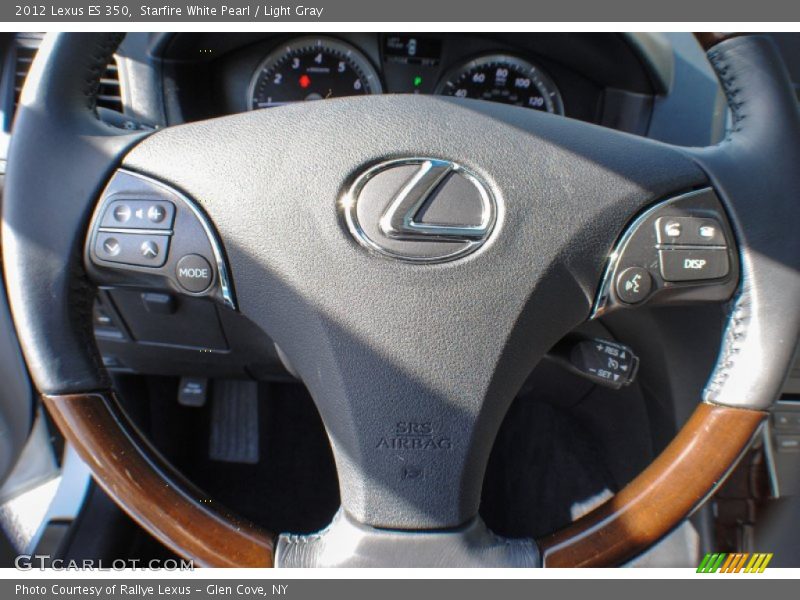 Starfire White Pearl / Light Gray 2012 Lexus ES 350