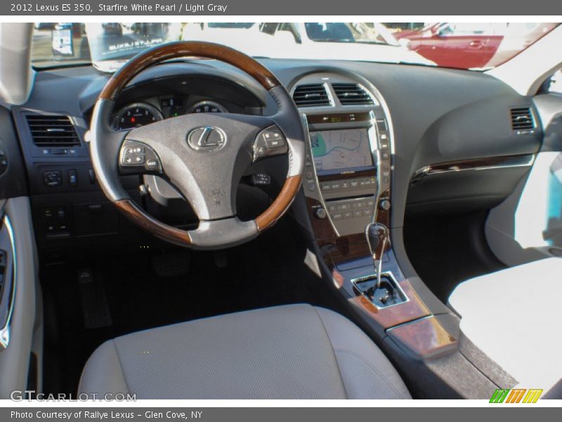 Starfire White Pearl / Light Gray 2012 Lexus ES 350