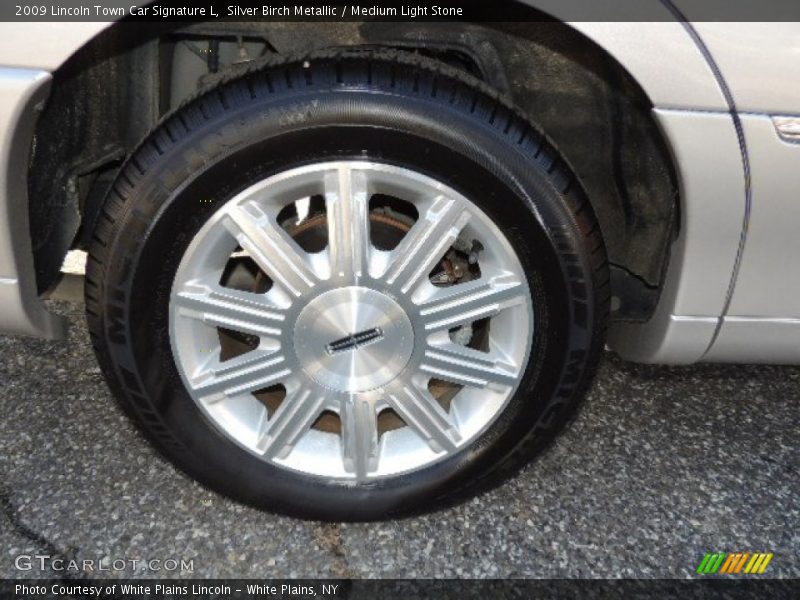 Silver Birch Metallic / Medium Light Stone 2009 Lincoln Town Car Signature L