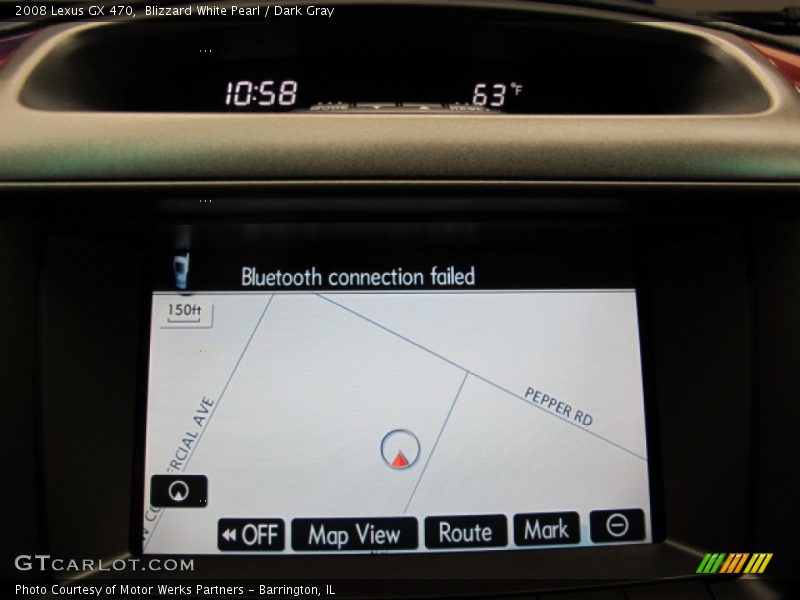 Blizzard White Pearl / Dark Gray 2008 Lexus GX 470