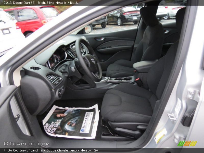 Bright Silver Metallic / Black 2013 Dodge Dart SE