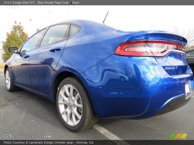 Blue Streak Pearl Coat / Black 2013 Dodge Dart SXT
