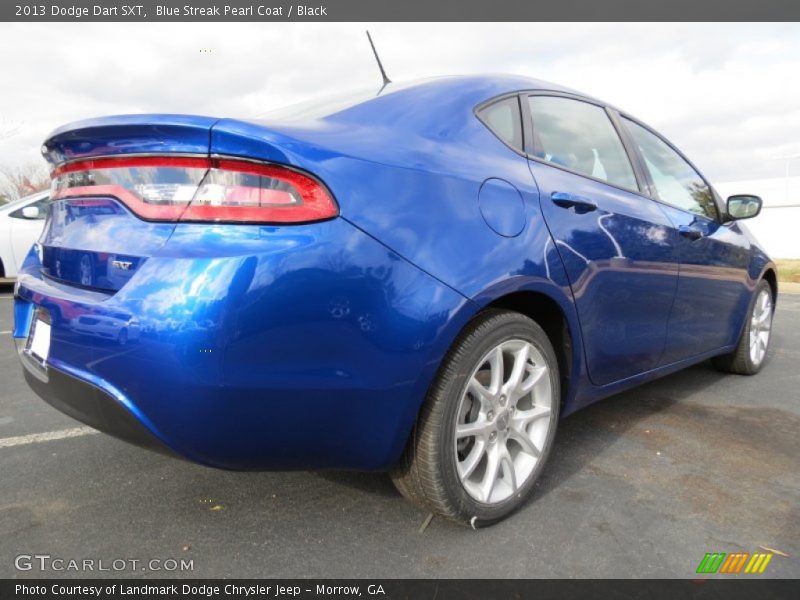Blue Streak Pearl Coat / Black 2013 Dodge Dart SXT