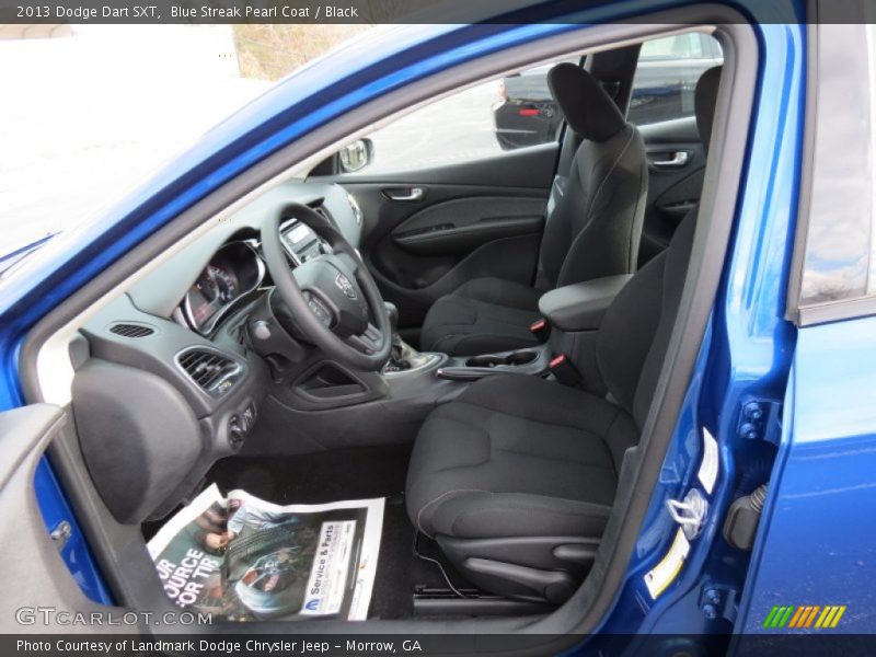 Blue Streak Pearl Coat / Black 2013 Dodge Dart SXT