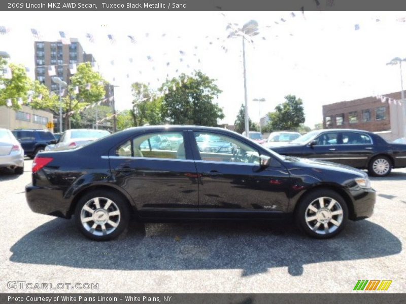 Tuxedo Black Metallic / Sand 2009 Lincoln MKZ AWD Sedan