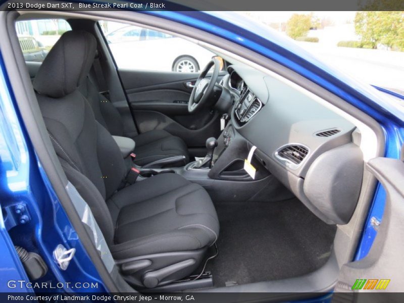 Blue Streak Pearl Coat / Black 2013 Dodge Dart SXT