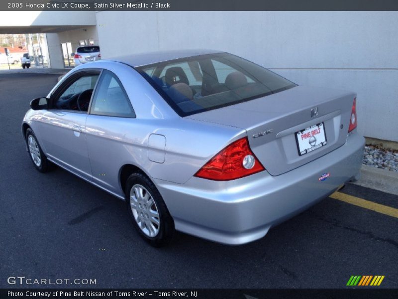 Satin Silver Metallic / Black 2005 Honda Civic LX Coupe