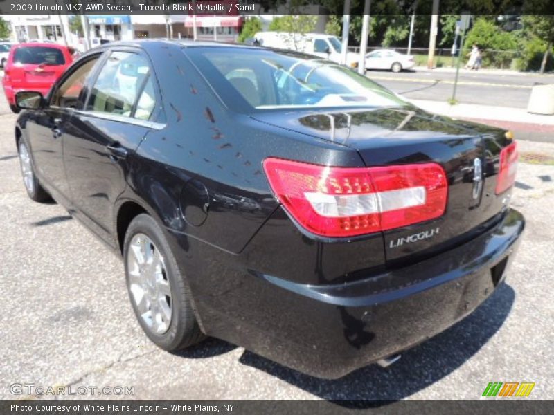 Tuxedo Black Metallic / Sand 2009 Lincoln MKZ AWD Sedan