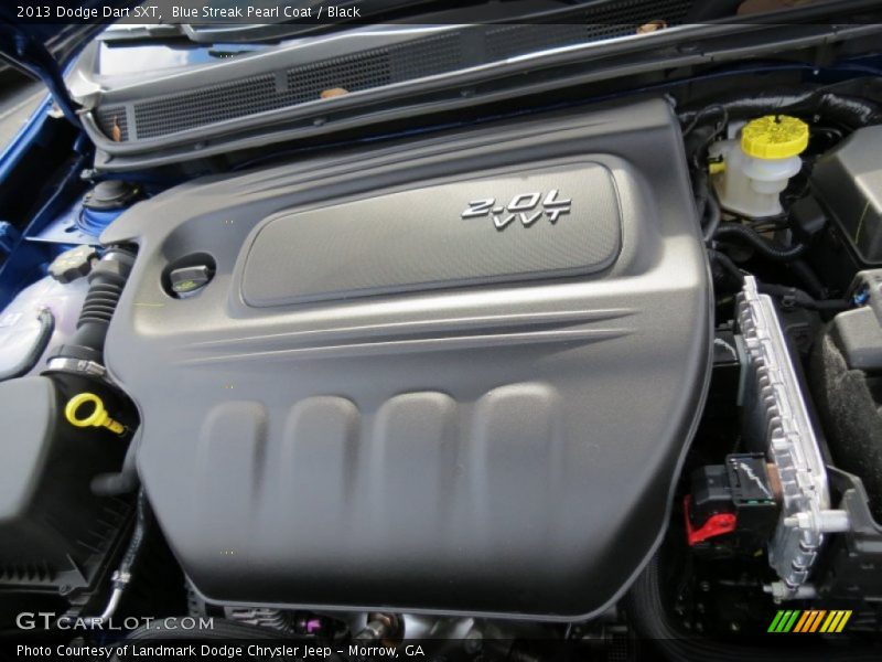 Blue Streak Pearl Coat / Black 2013 Dodge Dart SXT
