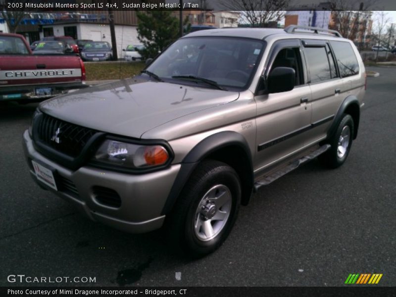 Sudan Beige Metallic / Tan 2003 Mitsubishi Montero Sport LS 4x4