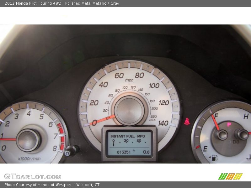 Polished Metal Metallic / Gray 2012 Honda Pilot Touring 4WD
