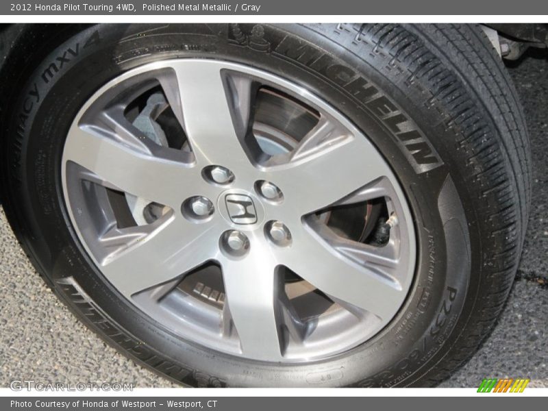 Polished Metal Metallic / Gray 2012 Honda Pilot Touring 4WD