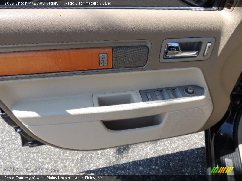 Tuxedo Black Metallic / Sand 2009 Lincoln MKZ AWD Sedan