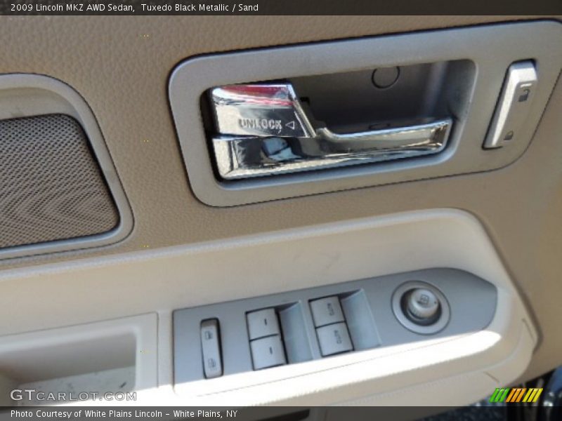 Tuxedo Black Metallic / Sand 2009 Lincoln MKZ AWD Sedan