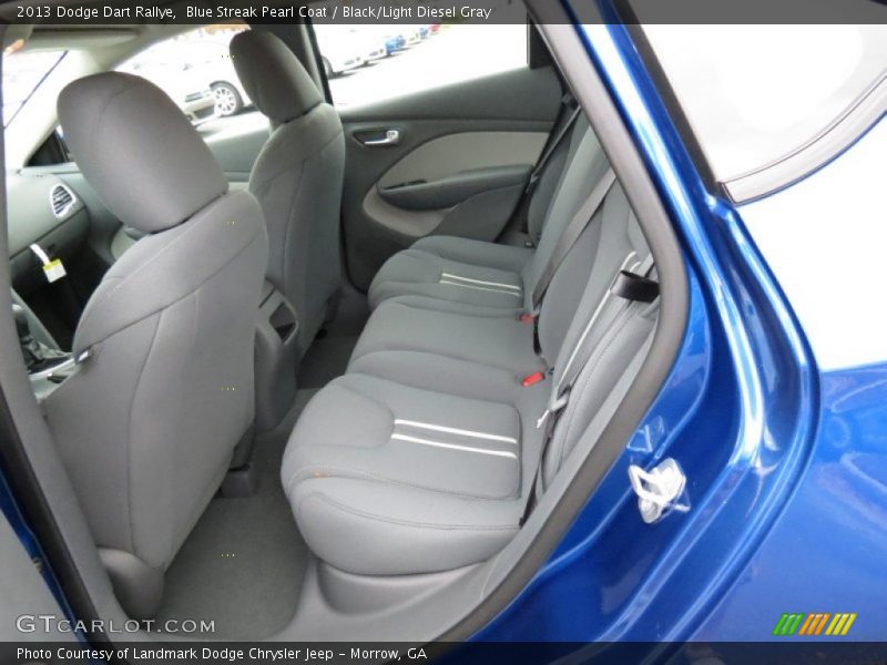 Blue Streak Pearl Coat / Black/Light Diesel Gray 2013 Dodge Dart Rallye