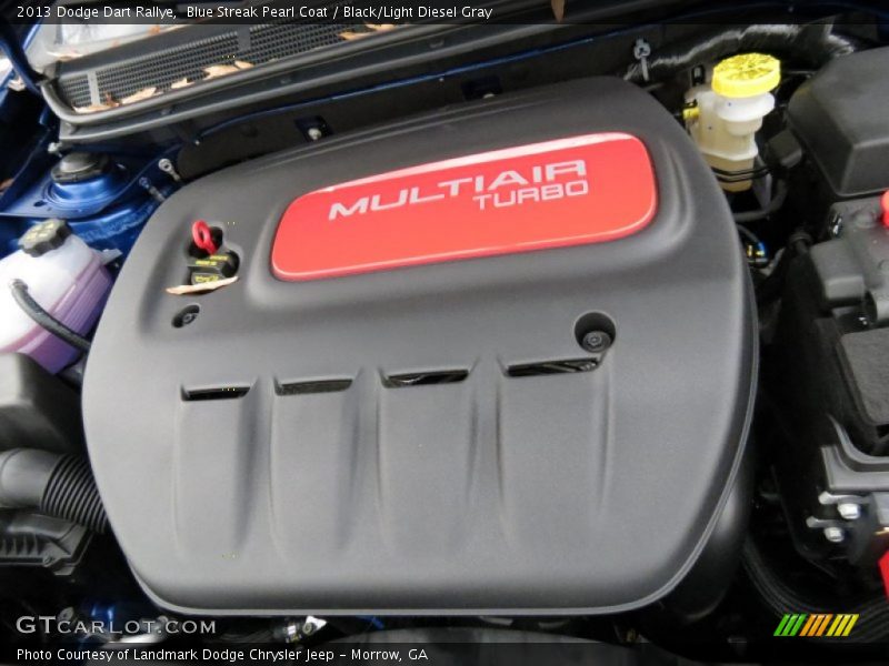 Blue Streak Pearl Coat / Black/Light Diesel Gray 2013 Dodge Dart Rallye