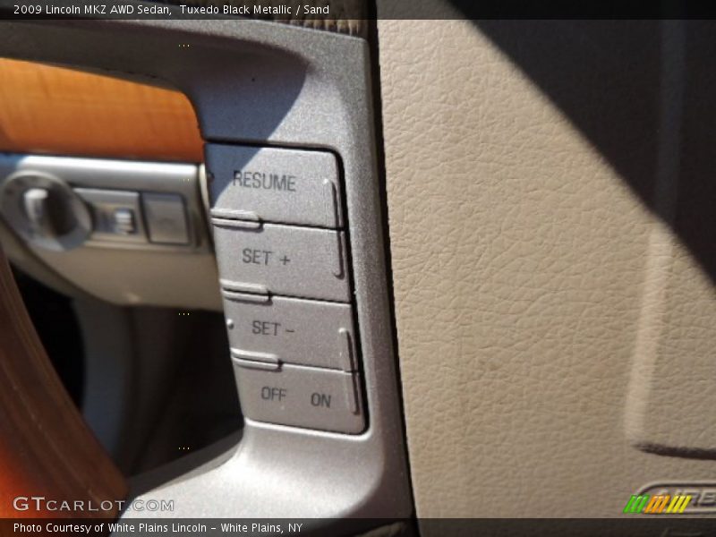 Tuxedo Black Metallic / Sand 2009 Lincoln MKZ AWD Sedan