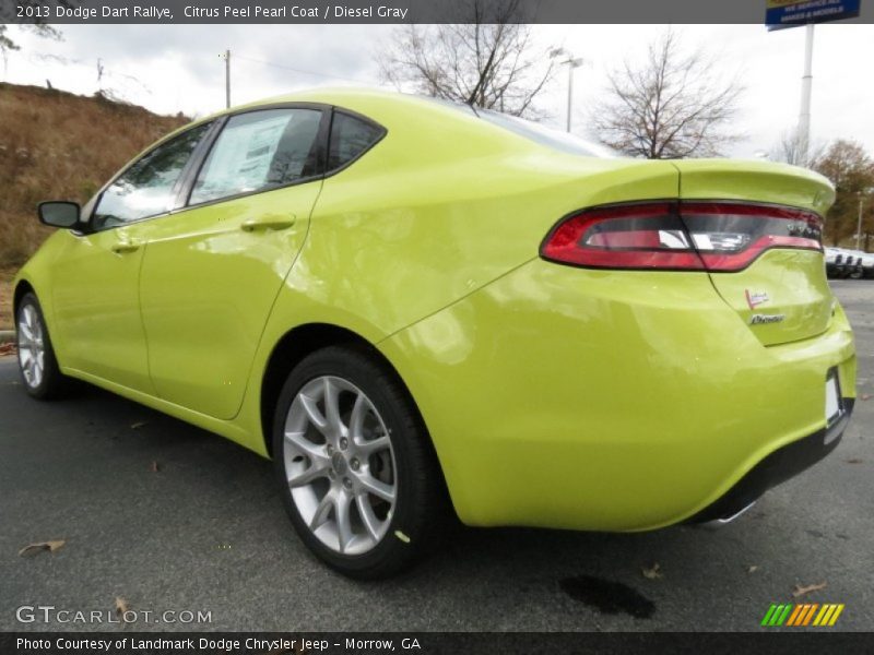Citrus Peel Pearl Coat / Diesel Gray 2013 Dodge Dart Rallye