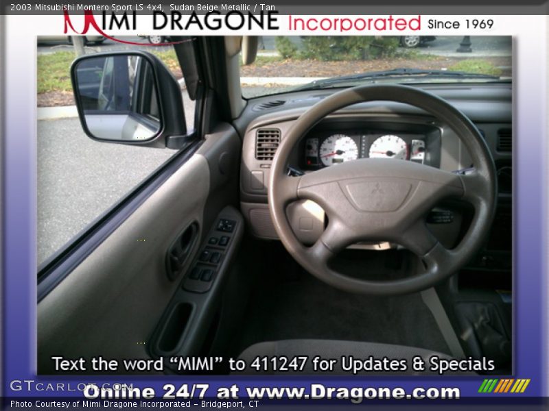Sudan Beige Metallic / Tan 2003 Mitsubishi Montero Sport LS 4x4