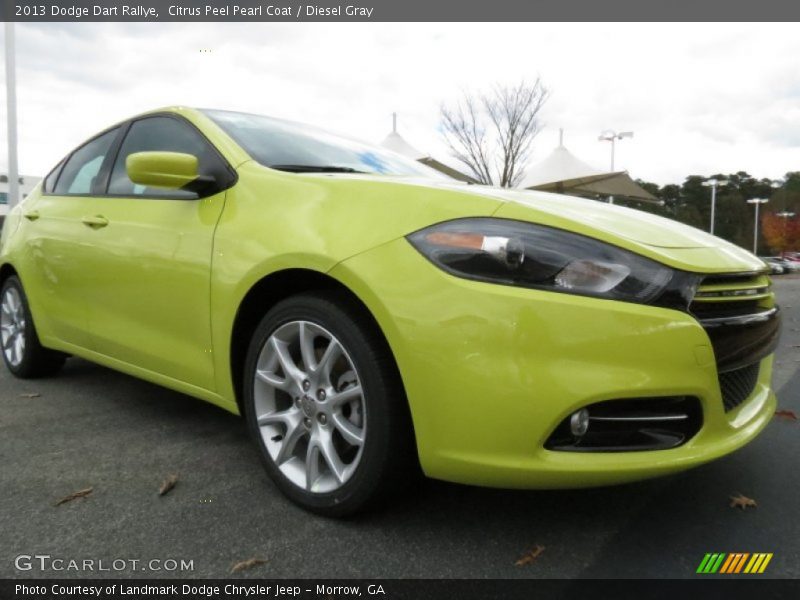 Citrus Peel Pearl Coat / Diesel Gray 2013 Dodge Dart Rallye